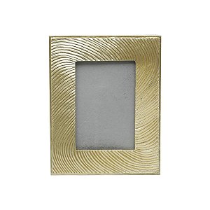 PORTA-RETRATO POLIRESINA DOURADO 10x15cm