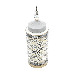 POTICHE DECORATIVO CERÂMICA 14x36cm