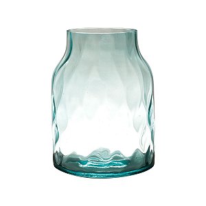 VASO DE VIDRO AZUL 15x20cm