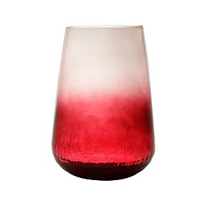 VASO DE VIDRO BURGUNDY 20x28cm