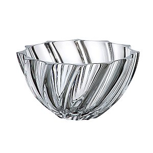 CENTRO DE MESA DE CRISTAL ECOLÓGICO SCALLOP 18,5X18,5X10,1cm