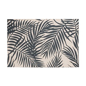 LUGAR AMERICANO FOLHAS PRETO 45x30cm