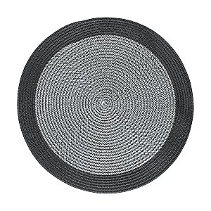 LUGAR AMERICANO POLIÉSTER PRETO/PRATA 38cm
