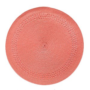 LUGAR AMERICANO POLIÉSTER ROSA 38cm