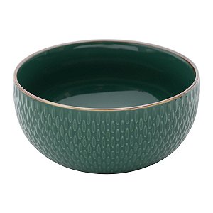 CJ 2 BOWLS DE PORCELANA VERDE 700ml