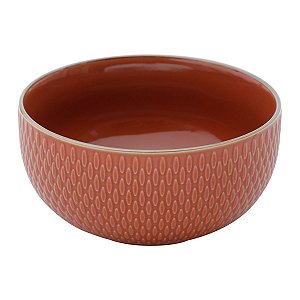 CJ 2 BOWLS DE PORCELANA LARANJA 700ml