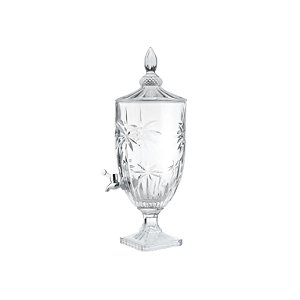 DISPENSER DE CRISTAL ECOLÓGICO C/PÉ E TAMPA PALM TREE 4l