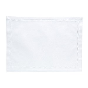 JOGO AMERICANO 2PC PONTO AJOUR ALGODÃO BRANCO 45x33cm