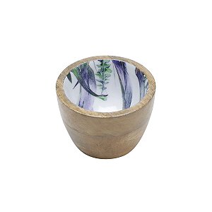 BOWL DE MADEIRA FLOWER 10X7cm