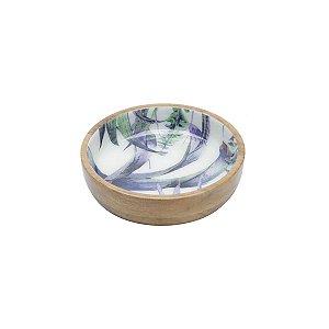 BOWL DE MADEIRA FLOWER 19,5x5cm