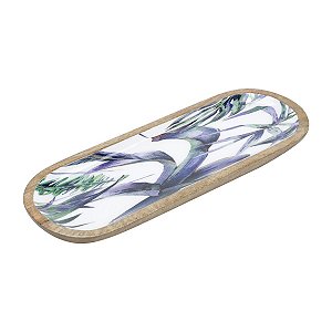 TRAVESSA DE MADEIRA FLOWER 40X15X2,5cm