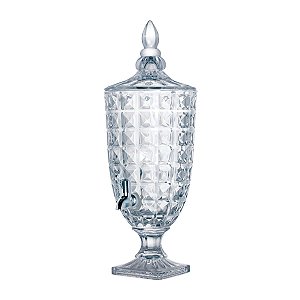 DISPENSER DE CRISTAL ECOLÓGICO C/PÉ DIAMANT 3l