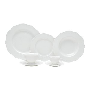 AP DE JANTAR 42PC DE PORCELANA BRANCO