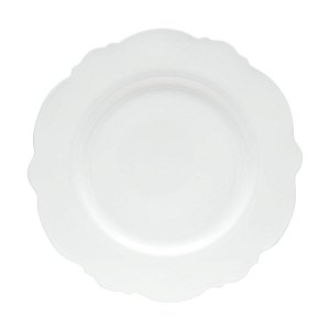 CJ 6 PRATOS P/JANTAR DE PORCELANA BRANCO 28cm