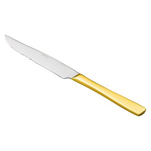 (DZ) FACA P/ASSADO PVD DOURADO PISA