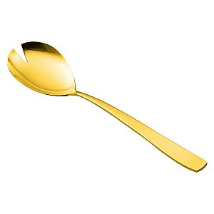 (UN) GARFO P/SALADA PVD DOURADO PISA