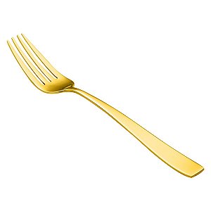 (DZ) GARFO P/MESA PVD DOURADO PISA