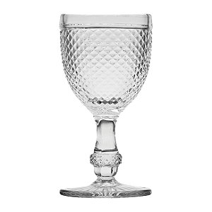 CJ 6PC TAÇA P/VINHO DE VIDRO SODO-CÁLCICO BICO DE JACA