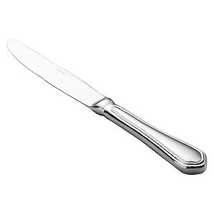 (DZ) FACA DE MESA PRATA ZURICH CABO OCO