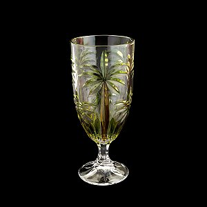 CJ 6 PCS TAÇAS DE CRISTAL PALM TREE SPRAYED 450ml