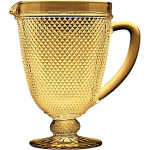 JARRA DE VIDRO SODO-CÁLCICO BICO DE JACA AMBAR 1L