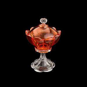 POTICHE DECORATIVO DE CRISTAL TULIP PINK 12,5X17,5cm