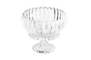 BOMBONIERE DE CRISTAL C/PÉ GENEVA 16,5X17,6CM