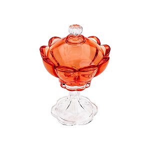 POTICHE DECORATIVO DE CRISTAL TULIP PINK 17,5X24cm