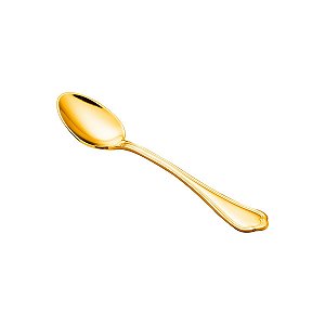 (DZ) COLHER P/CHÁ PVD DOURADO ZURICH