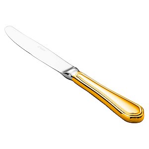(DZ) FACA DE SOBREMESA PVD DOURADO ZURICH CABO OCO