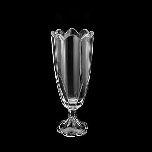VASO DE CRISTAL C/PÉ TULIP 12,5X32,5cm