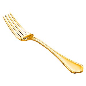 (DZ) GARFO P/MESA PVD DOURADO ZURICH