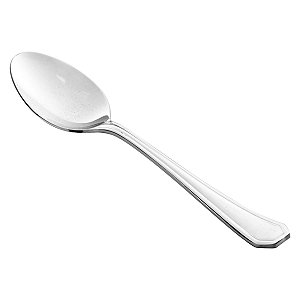 (DZ) COLHER P/SOBREMESA AÇO INOX HEXAGONAL 18/0 3.0 / 45g
