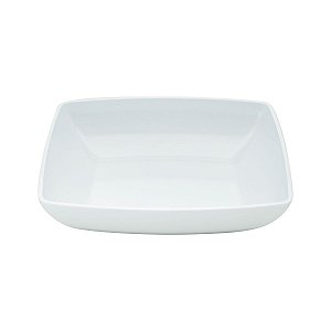 SALADEIRA DE MELAMINA  BRANCA 32,5X27,5X8,5cm