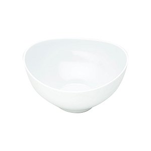 SALADEIRA DE MELAMINA BRANCA 25,5X25X14cm