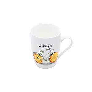 CANECA DE PORCELANA BIKE ABACAXI 350ML