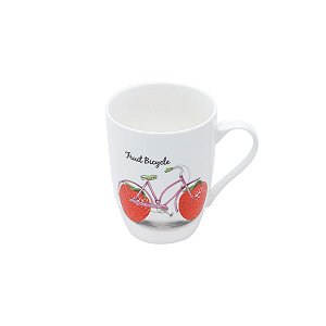 CANECA DE PORCELANA BIKE MORANGO 350ML