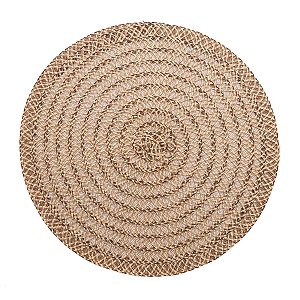 LUGAR AMERICANO DE PLÁSTICO FLOWERED MARROM MESCLADO 38CM