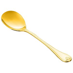 (UN) COLHER P/SALADA PVD DOURADO CHRIS