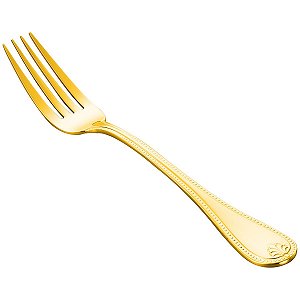 (DZ) GARFO P/SOBREMESA PVD DOURADO CHRIS