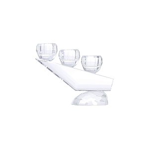 CANDELABRO 11 x 7,5 x 14CM MARY P/ 3 VELAS