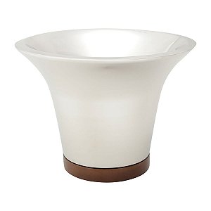 BALDE TERMICO P/VINHO DE AÇO INOX C/BASE DE MADEIRA DORTMUND