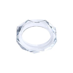 CINZEIRO DE CRISTAL OCTAGONAL 13X13X2,7CM