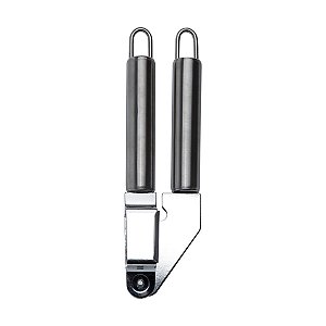 AMASSADOR DE ALHO DE AÇO INOX 20,CM