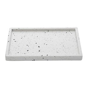BANDEJA DE MÁRMORE TERRAZZO 27x17x2cm