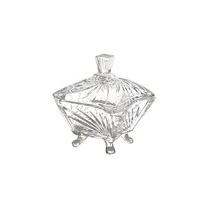 POTICHE C/PÉ DE CRISTAL LIEBE 10x6x8cm