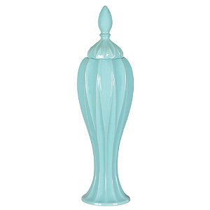 POTICHE CERAMICA GREEK AZUL CLARO 55 CM