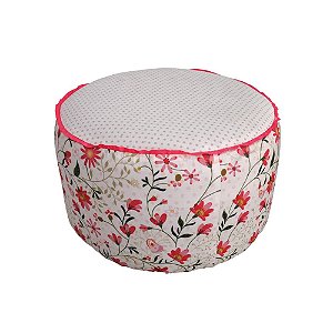 PUFF MADEIRA/ESPUMA ROMANCE FLOWERS ROSA