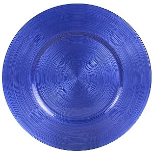 SOUSPLAT DE VIDRO 33CM CIRCLEA NAVY BLUE