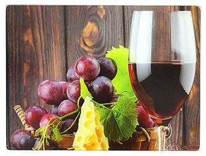 TABUA PARA CORTE DE VIDRO VINHO 30X40CM